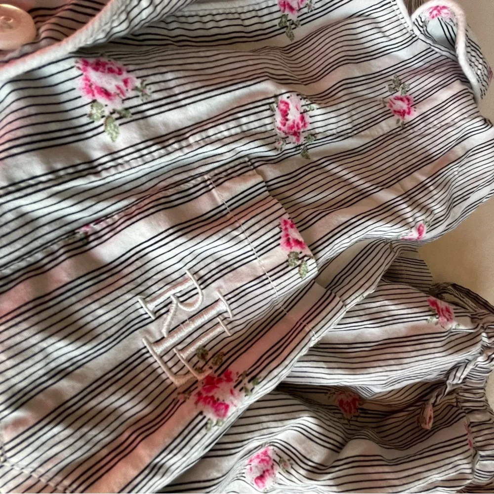 Petite 2 Piece Notched Collar Pajamas Set Cotton + Viscose